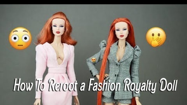 'How To Reroot a Fashion Royalty Integrity Toys Doll Traditional Knot Method Tutorial'