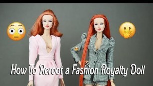 'How To Reroot a Fashion Royalty Integrity Toys Doll Traditional Knot Method Tutorial'