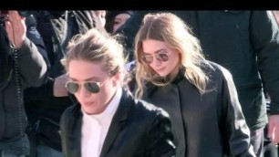 'Mary Kate and Ashley Olsen at Louis Vuitton Fashion show in Paris'
