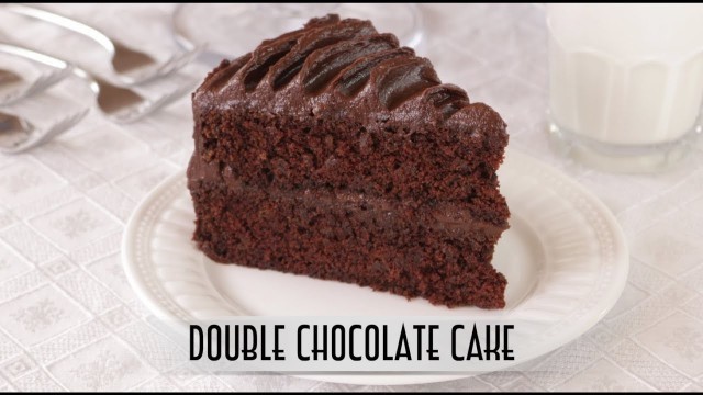 'Double Chocolate Cake | with Old Fashion Cooked Chocolate Fudge Frosting'