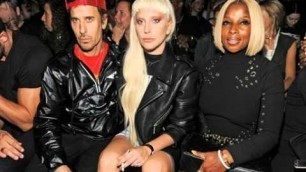 'Lady Gaga attend the Alexander Wang Spring 2016 fashion show during New York Fashion'