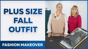 'Plus size Fall outfit. FASHION MAKEOVER'