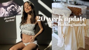 'VLOG: 20 Week Pregnancy Update, making cake craving + new clothing launch!'