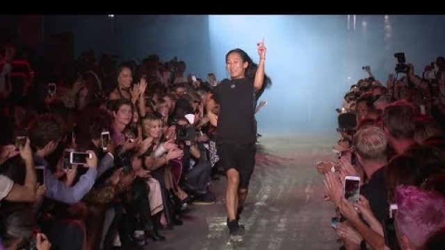 'Models on the runway for the Alexander Wang Ready to Wear Fashion Show in New'