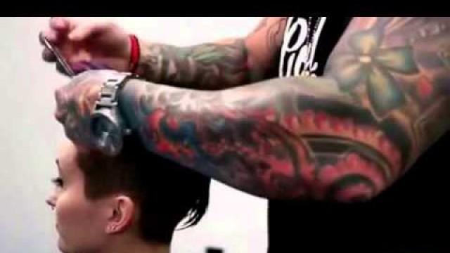'Punk Hair Cut Easy Tutorial How To Color And Style Mohawk Style Hair Cut And Beautiful Bright Colour'