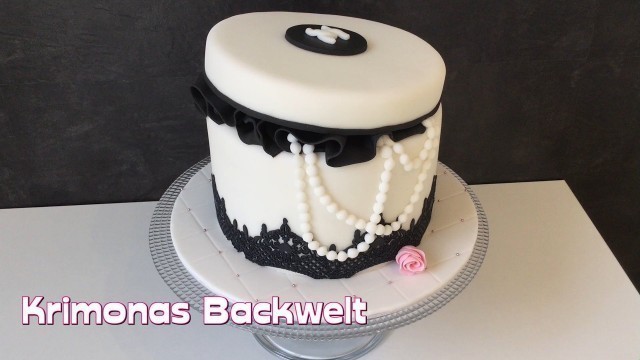 'Chanel Geschenkbox Fondant Torte / Chanel Gift Box Fondant Fashion Cake Tutorial Design Ideas'