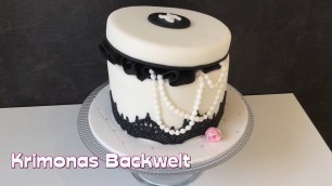 'Chanel Geschenkbox Fondant Torte / Chanel Gift Box Fondant Fashion Cake Tutorial Design Ideas'