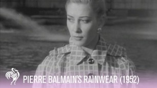 'French Fashion Designer Pierre Balmain\'s Rainwear (1952) | Vintage Fashion'