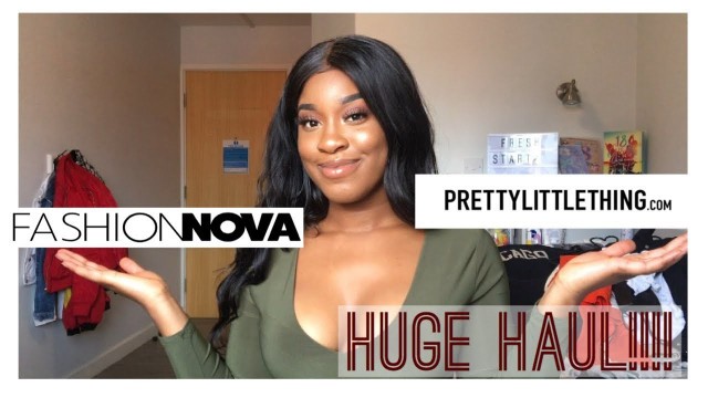 'HUGEEEE FASHIONNOVA & PRETTYLITTLETHING TRY ON HAUL | ALIEXPRESS VIP BEAUTY HAIR  || TONII TIME'