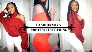 'STYLISH FASHION NOVA & PRETTYLITTLETHING TRY ON HAUL | Barbara F.'