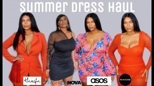 '2019 SUMMER DRESS HAUL FT. PRETTYLITTLETHING, ASOS, HANIFA OFFICIAL AND FASHIONNOVA'