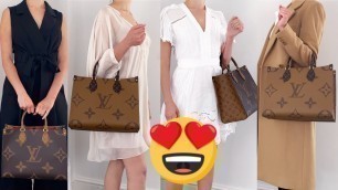 'Louis Vuitton OnTheGo MM Tote Bag OUTFITS & REVIEW 
