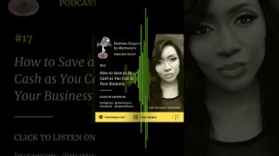 'HOW TO SAVE MONEY IN YOUR BUSINESS |Fashion Business | Entrepreneur Podcast | (BNM #17)'