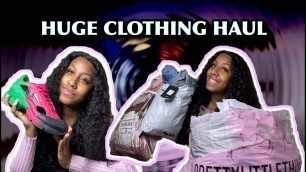 'HUGE CLOTHING HAUL!| Prettylittlething, Missguided, Fashion Nova , Adidas'