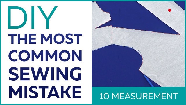 'The most common sewing mistake. Constructing an armhole. \"10 measurement cutting system\"'