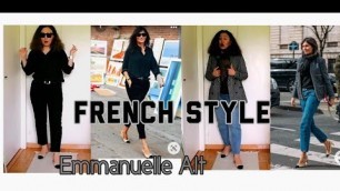 'French Fashion and Style: Vogue Editor in Chief Emmanuelle Alt and her sustainable fashion outfits.'