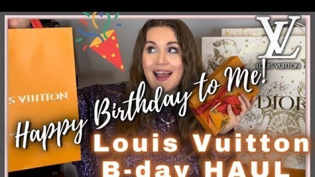 'What I GOT for my 35 BIRTHDAY: LOUIS VUITTON unboxing LV Perfume , Mini Pochette Damier Ebene(haul2)'