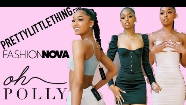 'HUGE TRY ON PRETTYLITTLETHING, FASHION NOVA, OH POLLY HAUL!!!'