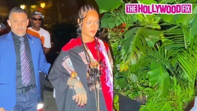 'Rihanna Grabs Dinner Without ASAP Rocky During Fashion Week At Carbone Italian Restaurant In N.Y.'