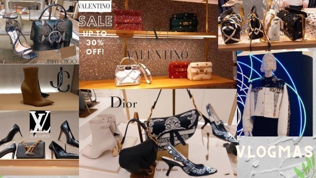 'Luxury shopping in London/LOUIS VUITTON- DIOR-YSL-VALENTINO-JIMMY CHOO/VLOGMAS'