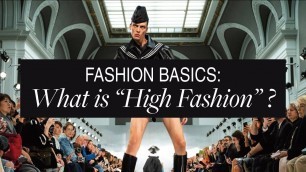 'What is \"High Fashion\"?'