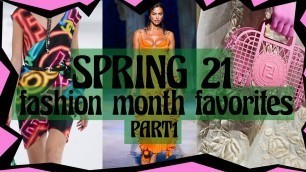 'SPRING 21 Fashion Month Favorites PART 1 | ft.:  Chanel, Versace, Louis Vuitton, Fendi | JASMINAtv'
