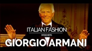 'DIAMOND TV- Real Italian Lifestyle | Italian Fashion Designers  - Giorgio Armani'