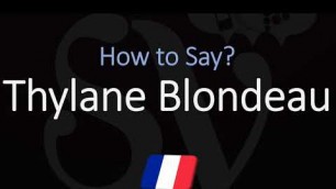 'How to Pronounce Thylane Blondeau? (CORRECTLY) French Fashion Model Name Pronunciation'