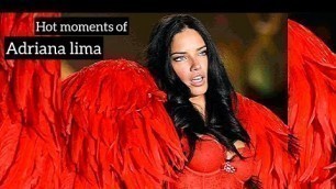 'Spectacular moments of Adriana Lima at the victoria\'s secret fashion show'