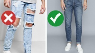'7 Ways To Look BETTER Wearing Jeans'