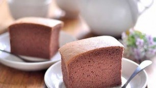 '巧克力古早味蛋糕。Taiwan Old Fashion chocolate Sponge Cake'
