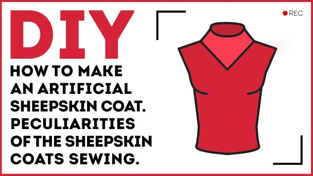 'DIY: How to make an unusual stand collar for the warm clothes. Sewing tutorial.'