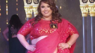 'Plus Size Models In Indian Saree, Curvy body outfits in Ethnic Wear Round of Ms Plus Size India'