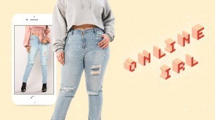 'This Is What Fashion Nova Curve Jeans Look Like In Real Life | Online IRL | ELLE'