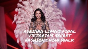 'Adriana Lima\'s Final Victoria\'s Secret Fashion Show Walk'
