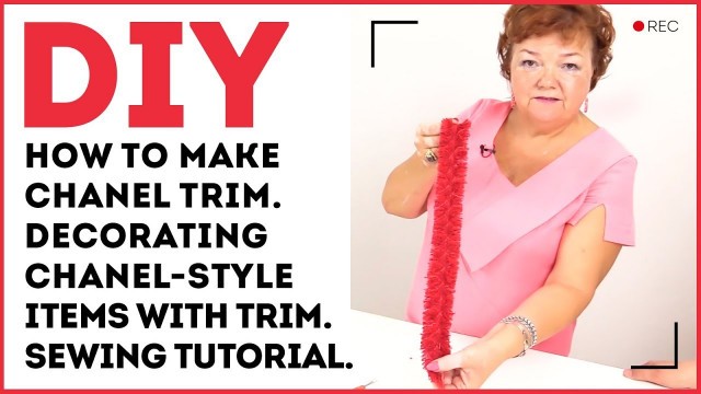 'DIY: How to make Chanel trim. Decorating Chanel-style items with trim. Sewing tutorial.'