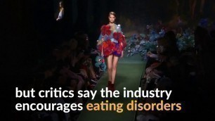 'French fashion houses ban size zero models'