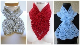'Latest Stylish & Trending fashion crochet braded scarf design for business women\'s c'