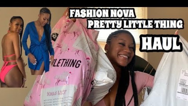 'HUGE PRETTYLITTLETHING & FASHION NOVA TRY ON HAUL'