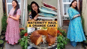 'Maternity Clothing Haul | Eggless Orange Cake | Comfortable Pregnancy Outfit Ideas | Summer Outfits'