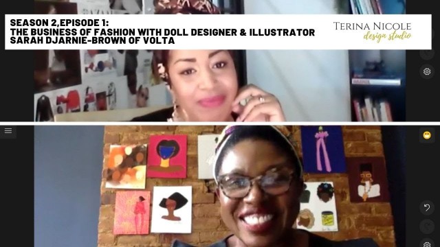 'The BUSINESS of Fashion with Doll DESIGNER & illustrator Sarah Djarnie-Brown of Shop Volta'