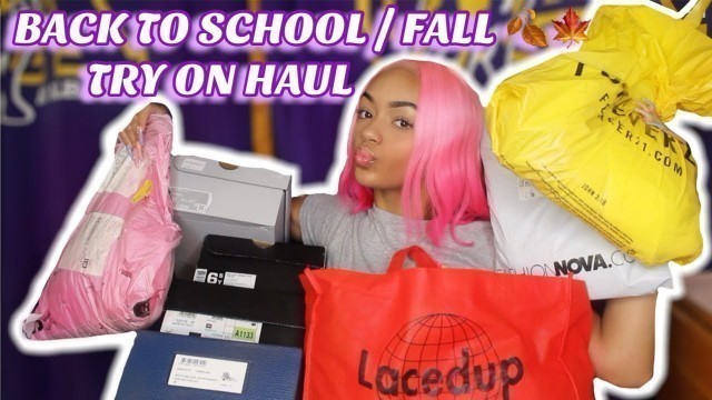 'HUGE Back To School/FALL Try On Haul | FashionNova | PrettyLittleThing | MTO Apparel | Forever21'