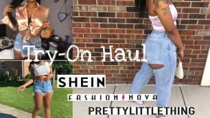 'Huge Shein, PrettyLittleThing & Fashion Nova Try-on Haul!!'