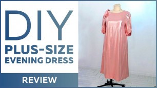 'Gorgeous plus-size evening dress. Fabric collection form France. Review'