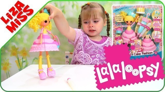 'Lalaloopsy cake fashion - кукла поделка. Жидкие украшения.'