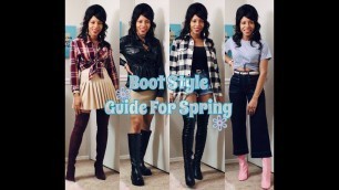 'How To Style Boots For Spring Ft Prettylittlething| Forever 21|Fashionnova| Spring Lookbook 2021'