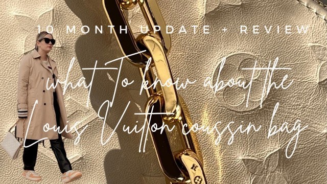 'WEAR + TEAR after 10 months: Louis Vuitton Coussin PM white bag - honest review - Q&A -what to know'