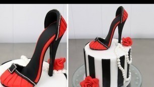 'SHOE CAKE | How To Make a High Heel Stiletto Shoe by Cakes StepbyStep'