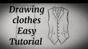 'How to draw clothes for beginners fashion designing Drawing Fashion sketching(sketches)easy tutorial'
