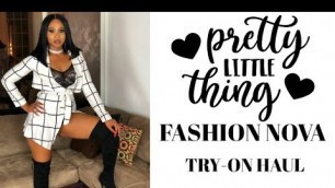 'FASHION NOVA TRY-ON HAUL| FIRST TIME TRYING PRETTYLITTLETHING| OPAL SELENA'